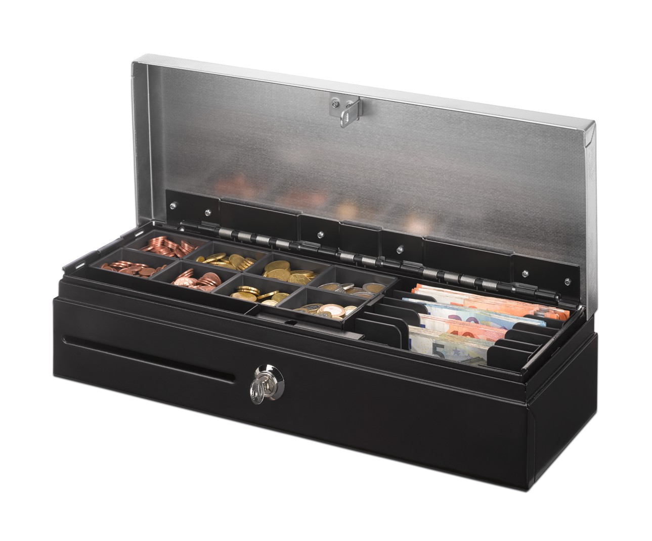 ratiotec Elektronische Flip-Top-Kassenlade RCD100 Schwarz