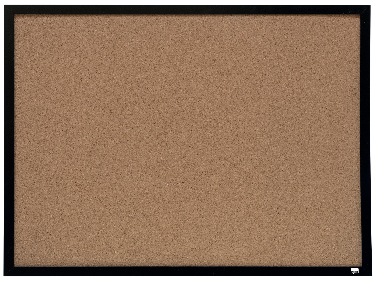 Nobo Small Wall Mountable Noticeboard 1903776 Cork Thin Black Frame 585 X 430 Mm Brown