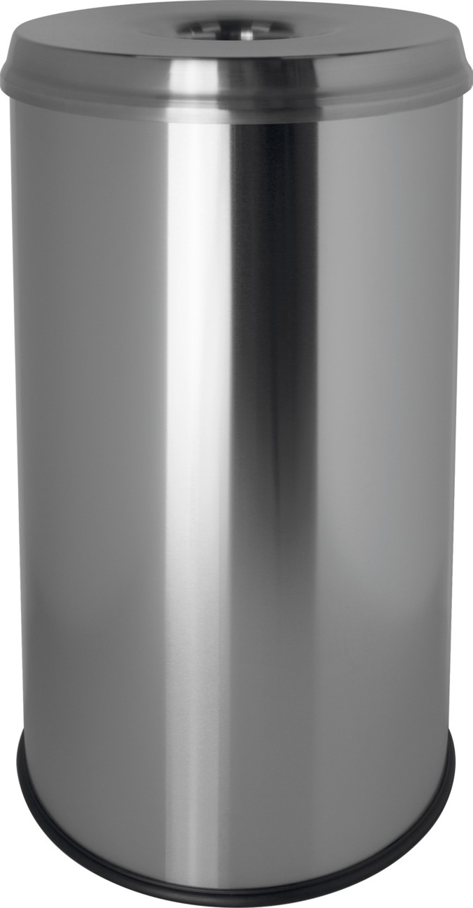 helit Sicherheitsabfalleimer Edelstahl 36,3 x 36,3 x 63,2 cm