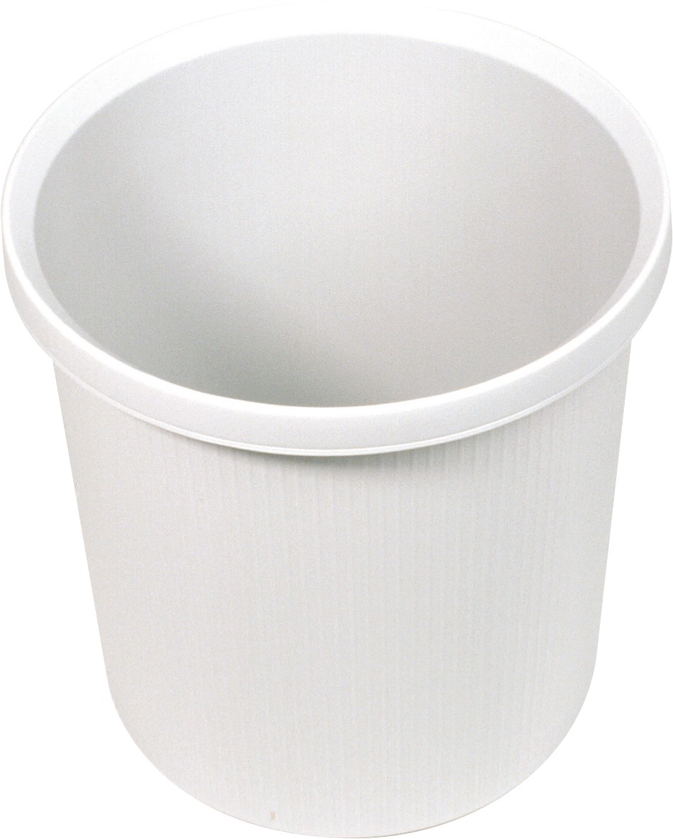 helit Abfalleimer Kunststoff Weiß 31,5 x 31,5 x 32 cm 5 Stück