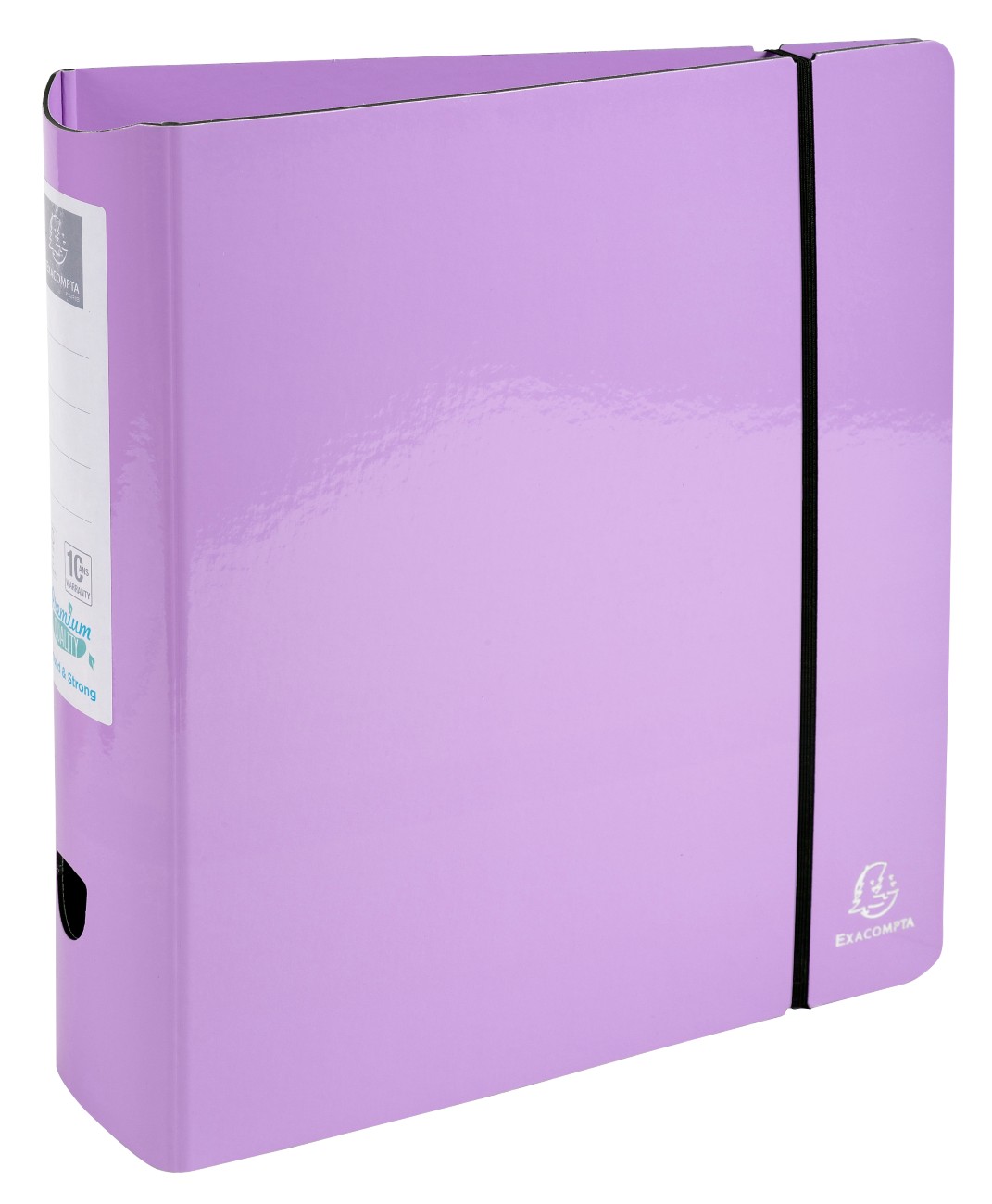Exacompta Ordner Aquarel DIN A4 80 mm Mauve 53768E Beschichteter Karton Hochglanz