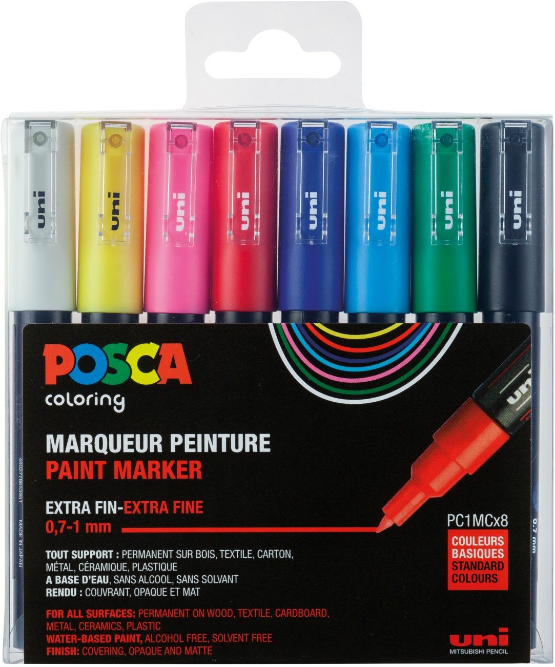 POSCA Farbmarker Farbig Sortiert 8 Stück