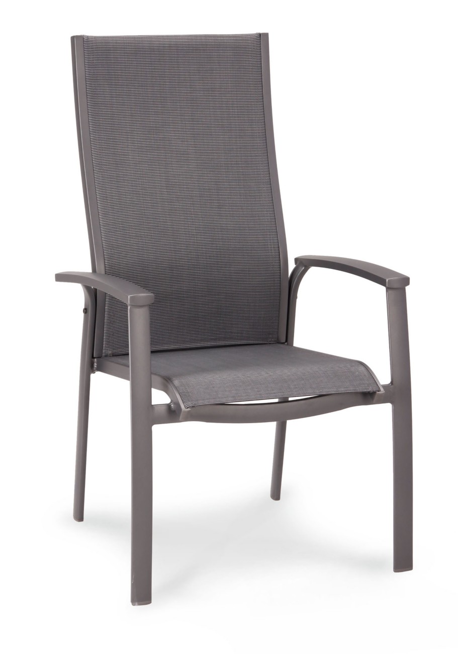 Best Freizeitmoebel Sessel 47771250 Aluminium Anthrazit 630 x 680 x 1100 mm
