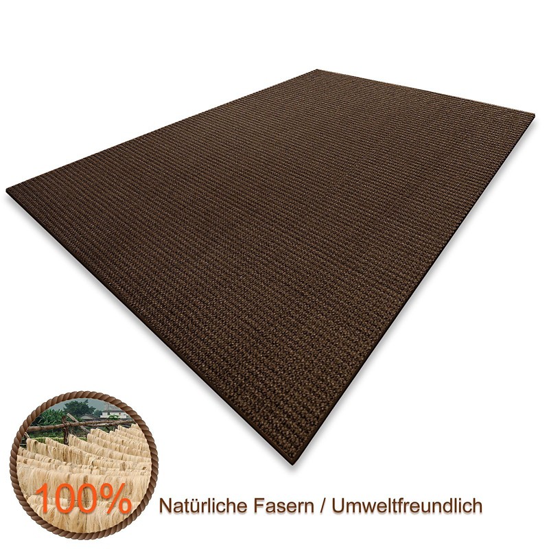 Floordirekt Teppich-Läufer Sylt 11039 Dunkelbraun Rechteckig 1000 mm x 1500 mm