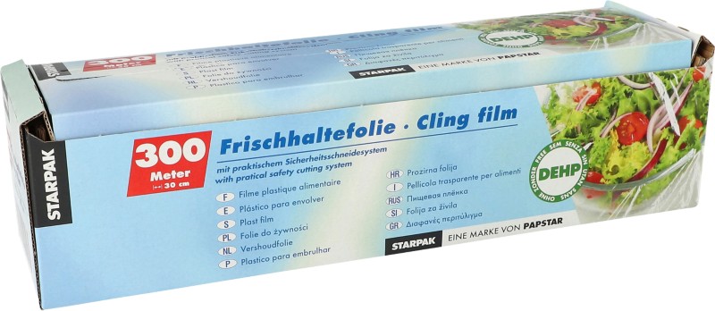 PAPSTAR Frischhaltefolie LDPE Transparent 300 m x 30 cm