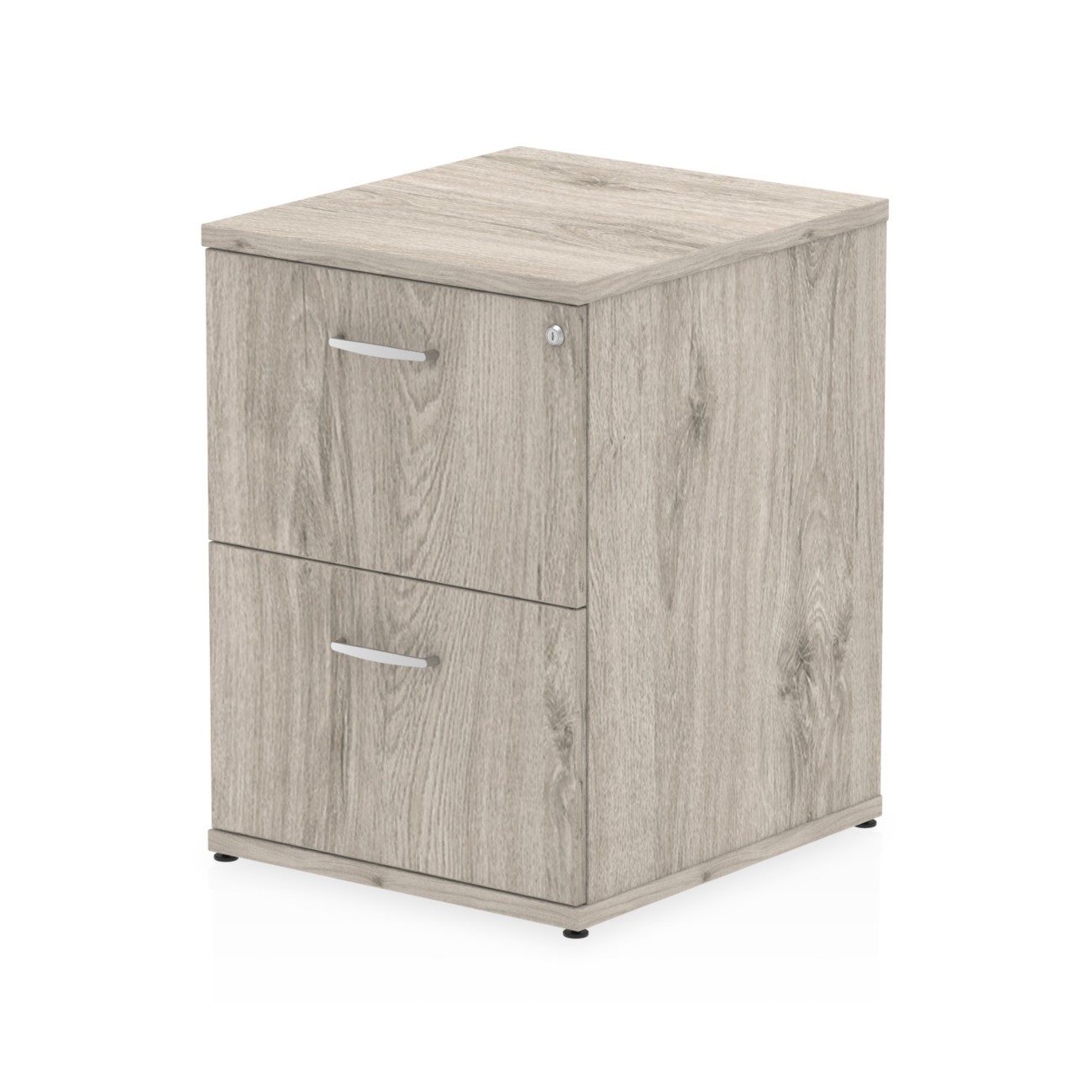 Dynamic Impulse Filing Cabinet 2 Drawer Grey Oak