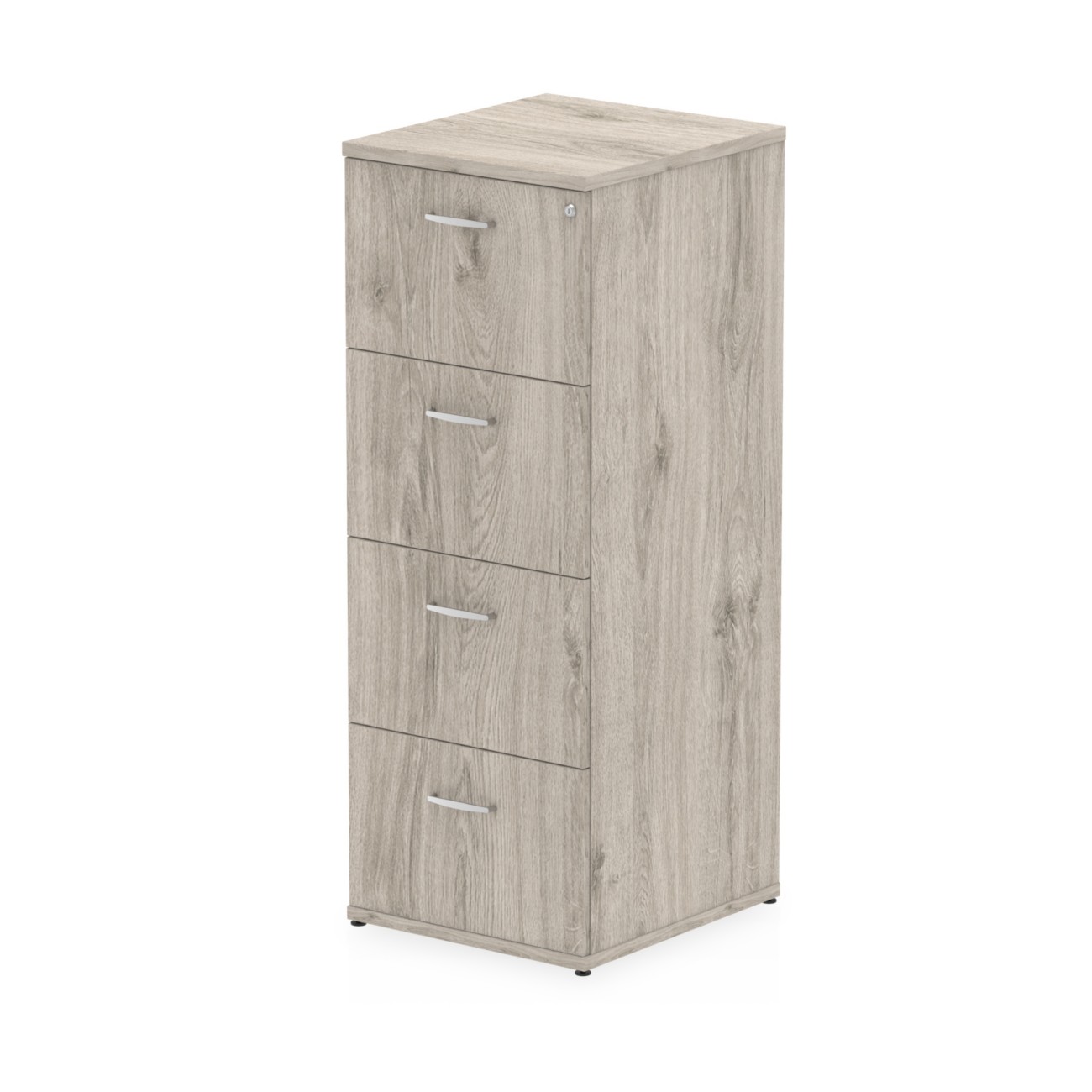 Dynamic Impulse Filing Cabinet 4 Drawer Grey Oak