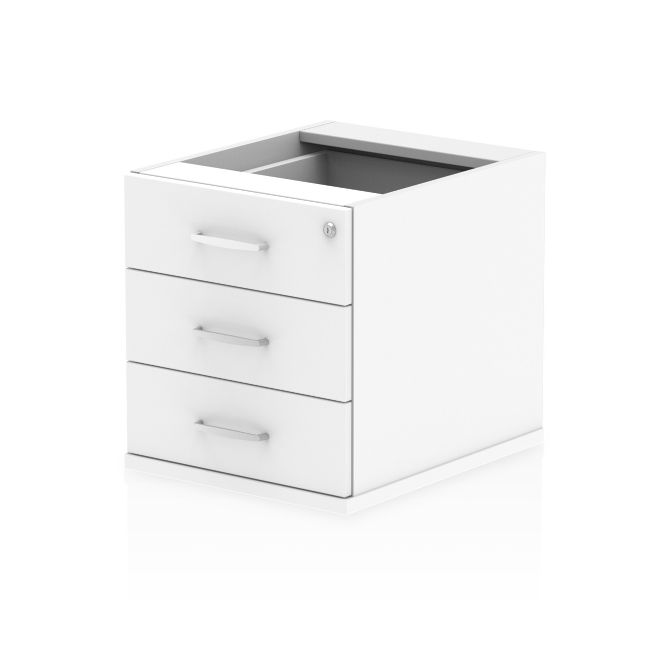 Dynamic Impulse Fixed Pedestal 3 Drawer White 440 X 550 X 410 Mm