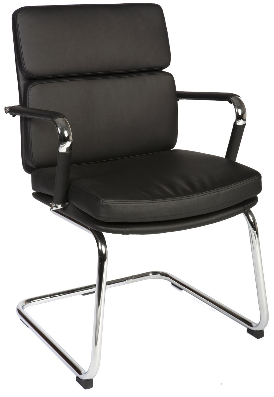 Teknik Visitor Chair Black 100 Kg 1101Blk 580 Mm