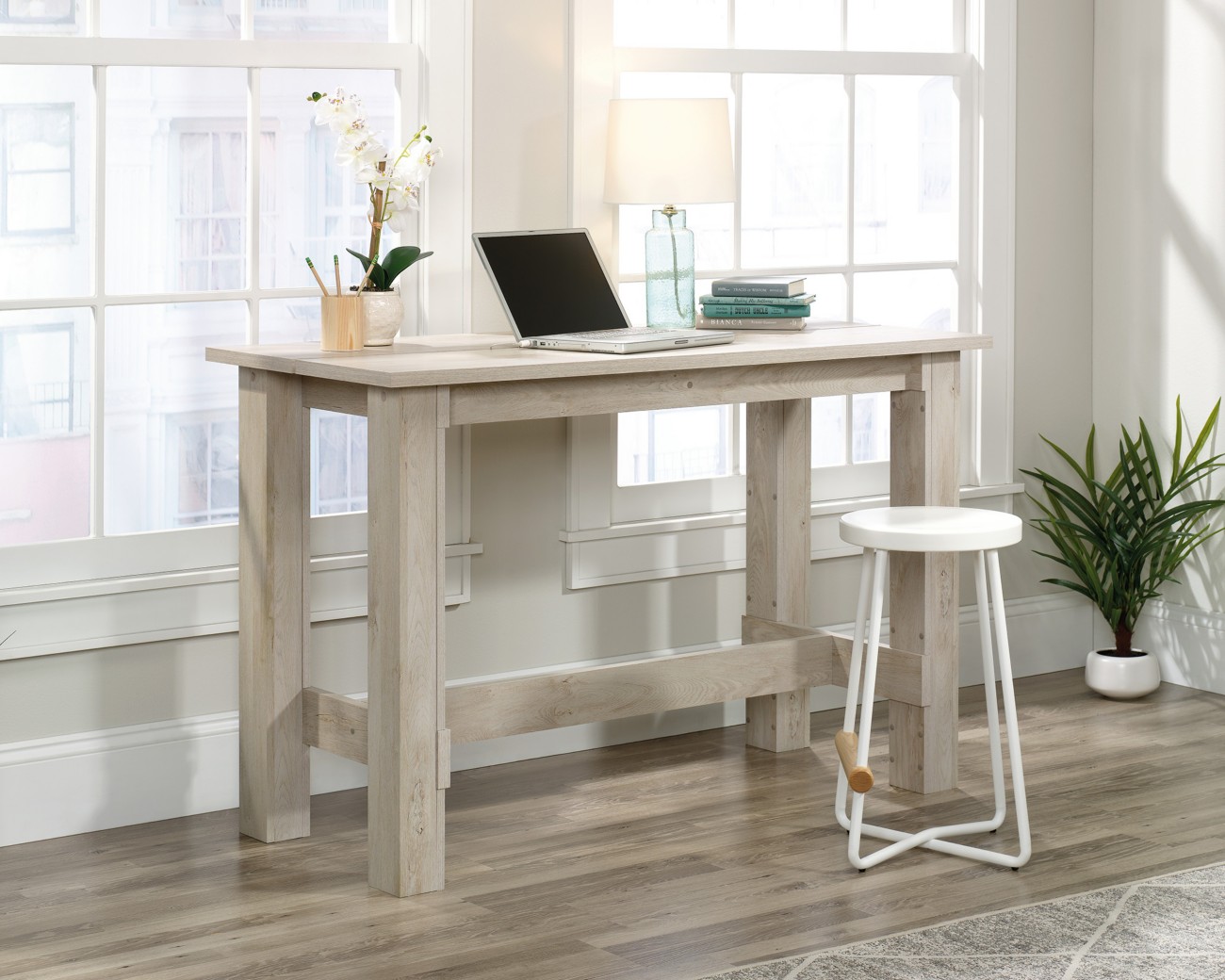 Teknik Bench Desk Wooden Legs 1,400 (W) X 650 (D) X 899 (H) Mm Laminated Particle Board Size 4