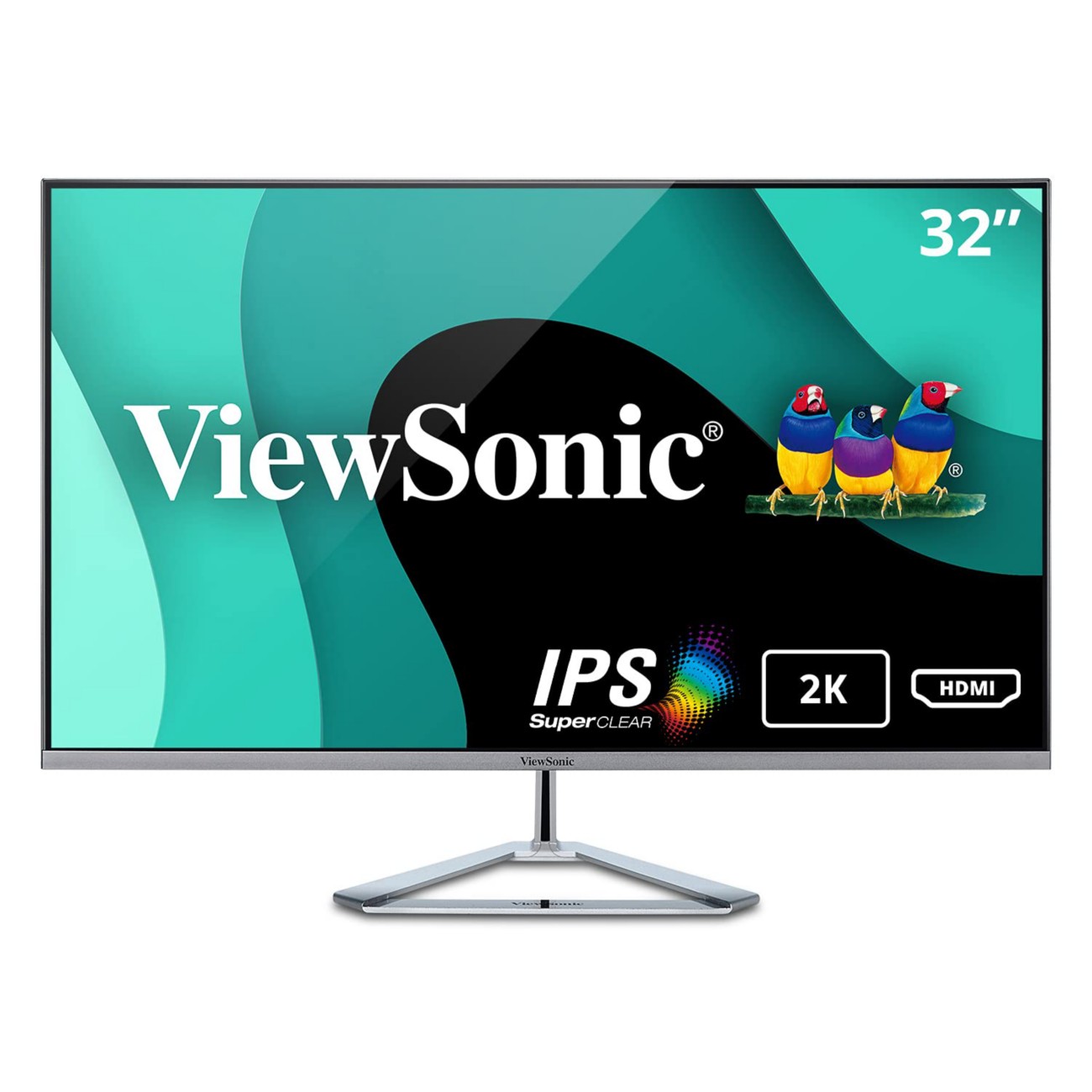 VIEWSONIC Monitor VX3276-2K-MHD-2 Silber 81,3 cm (32")
