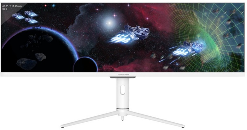 Image of LC-POWER Monitor LC-M44-DFHD-120 Weiß 110,2 cm (43,4")