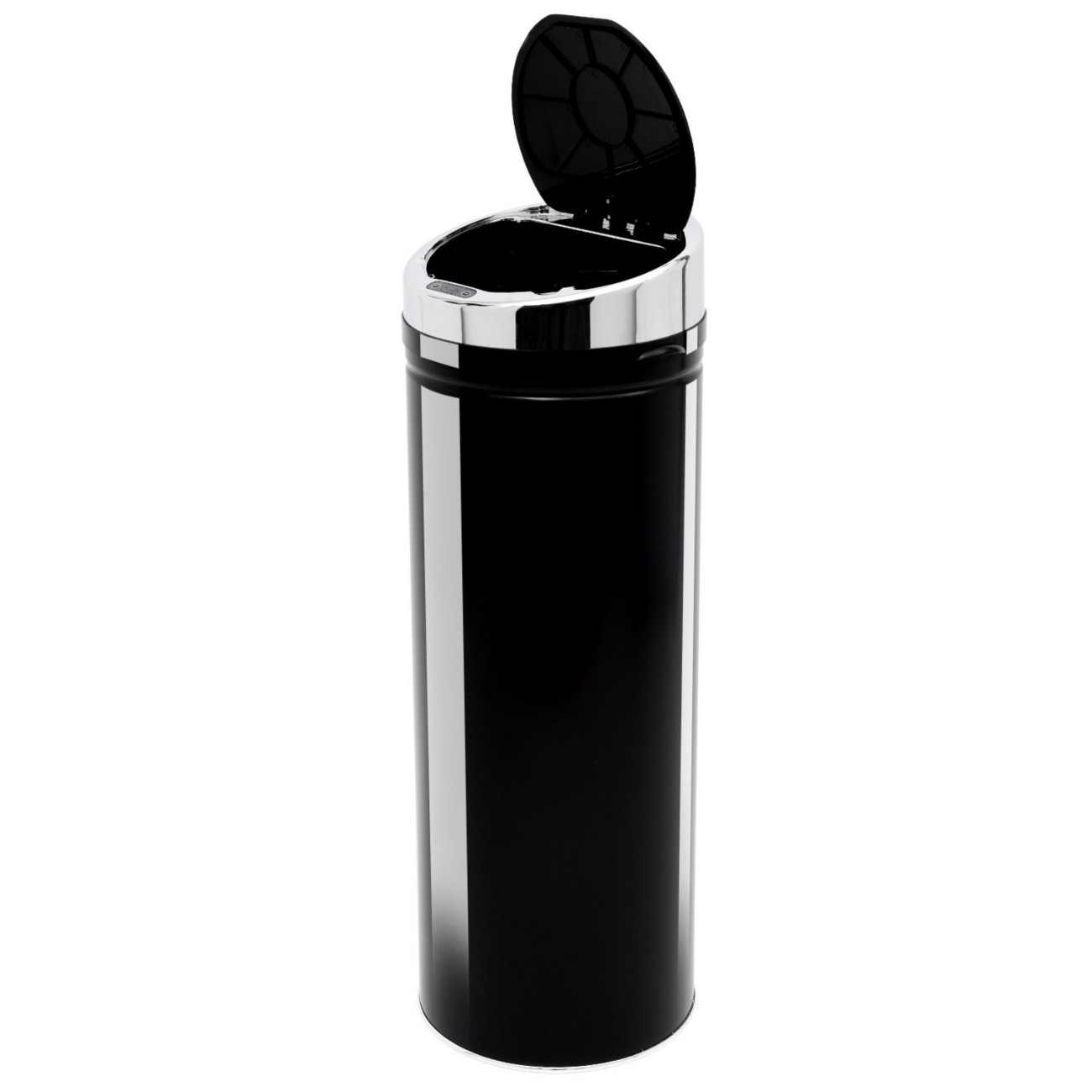 HOMCOM 50L Automatic Sensor Dustbin - Stainless Steel, Black - Image 8