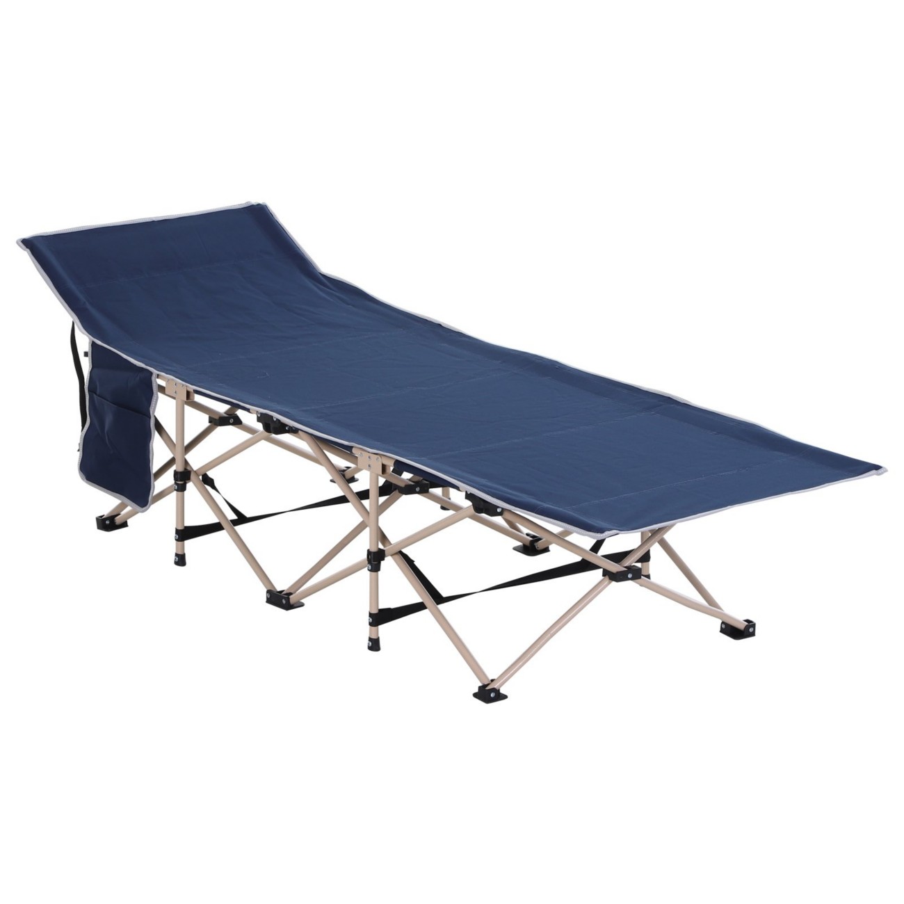 Outsunny Camping Bed Blue 680 X 1,900 X 520 Mm
