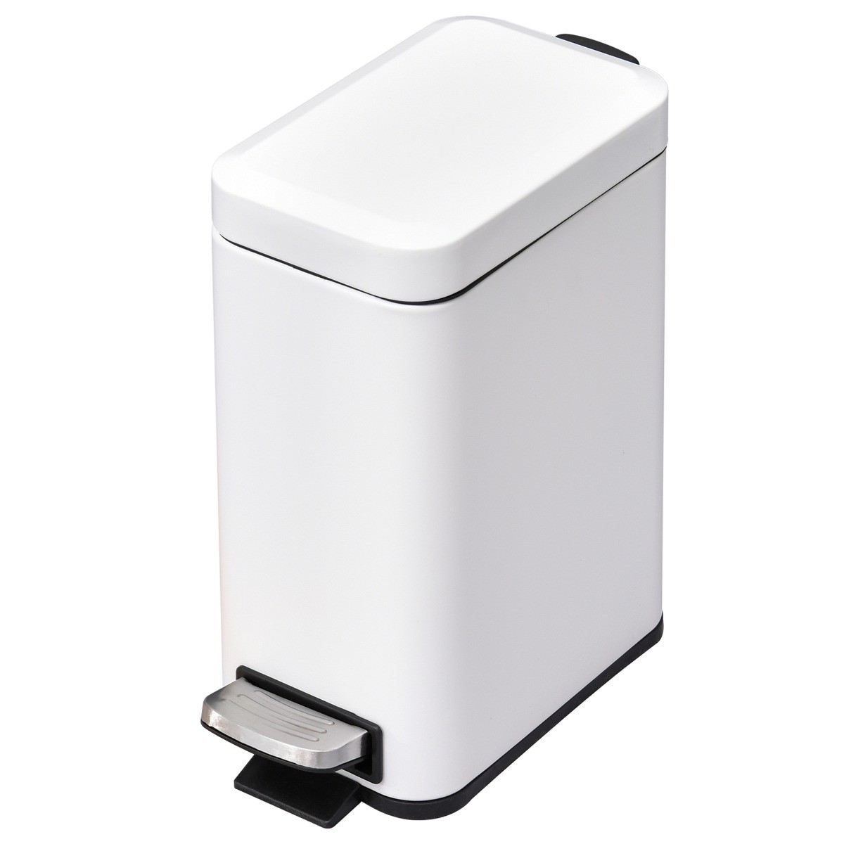 Rackhams 5L Steel Waste Trash Can Pedal Rubbish Garbage Storage Bucket - Image 5