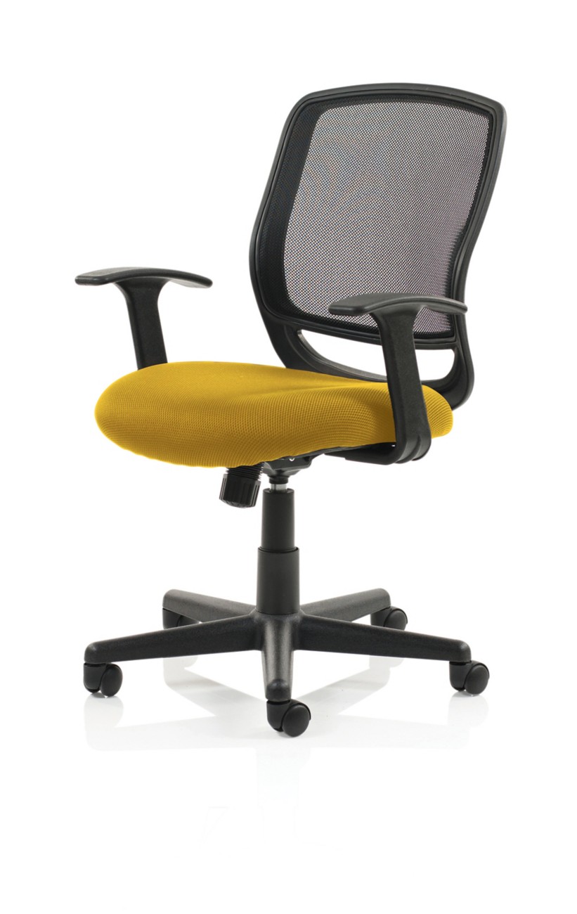 Dynamic Mave Office Chair Basic Tilt Fixed Armrest Yellow 125 Kg Kcup1268 640 X 530 X 895 Mm