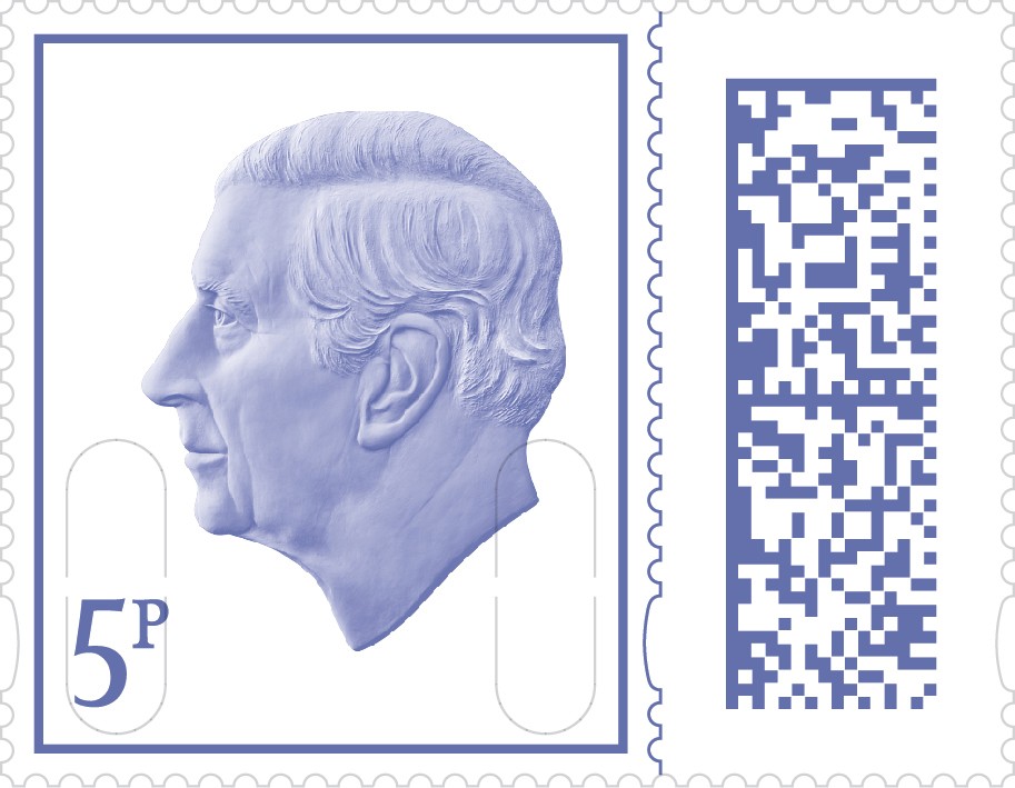 Royal Mail Postage Stamps 5P Uk Self Adhesive Pack Of 25