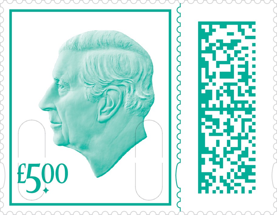 Royal Mail Postage Stamps £5.00 Uk Self Adhesive Pack Of 25