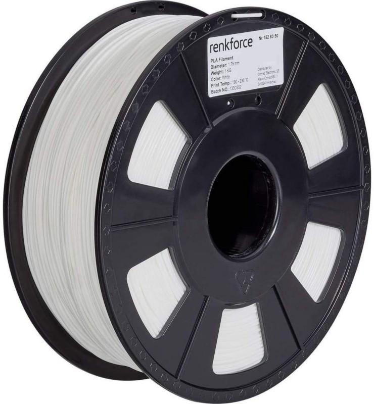 renkforce 3D-Filament PLA (Polylactide) 1.75 mm Weiß