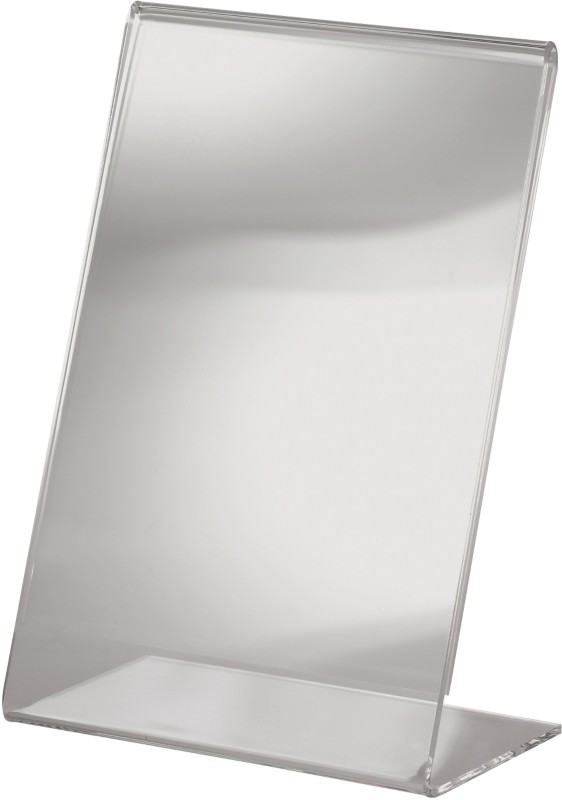 Thumbnail - Sigel Tischaufsteller DIN A6 L-Form 10,6 (B) x 5,3 (T) x 15,5 (H) cm Transparent