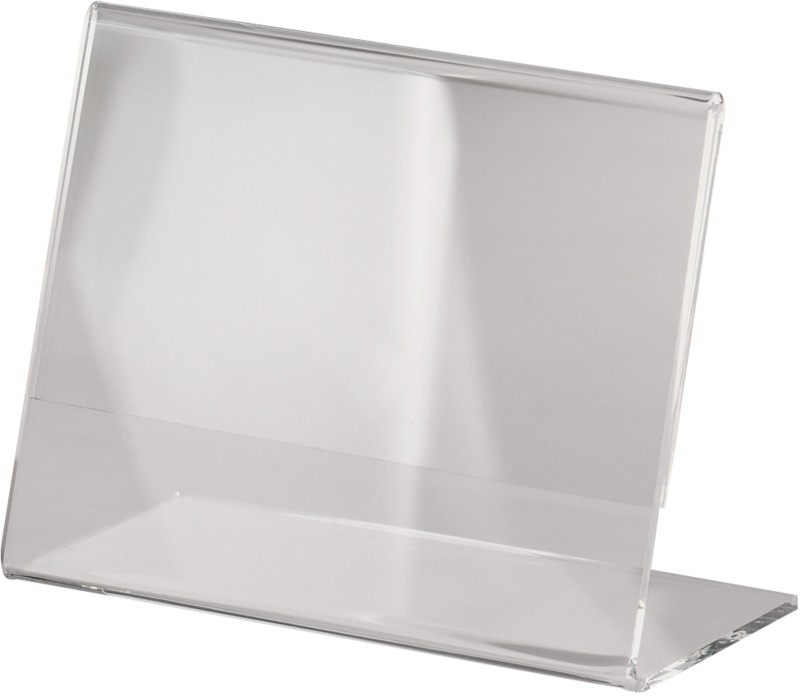 Thumbnail - Sigel Tischaufsteller DIN A7 quer L-Form 10,5 (B) x 3,8 (T) x 7,7 (H) cm Transparent