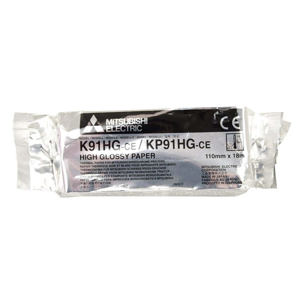 Mitsubishi Thermo-Rollenpapier KP91HG-CE