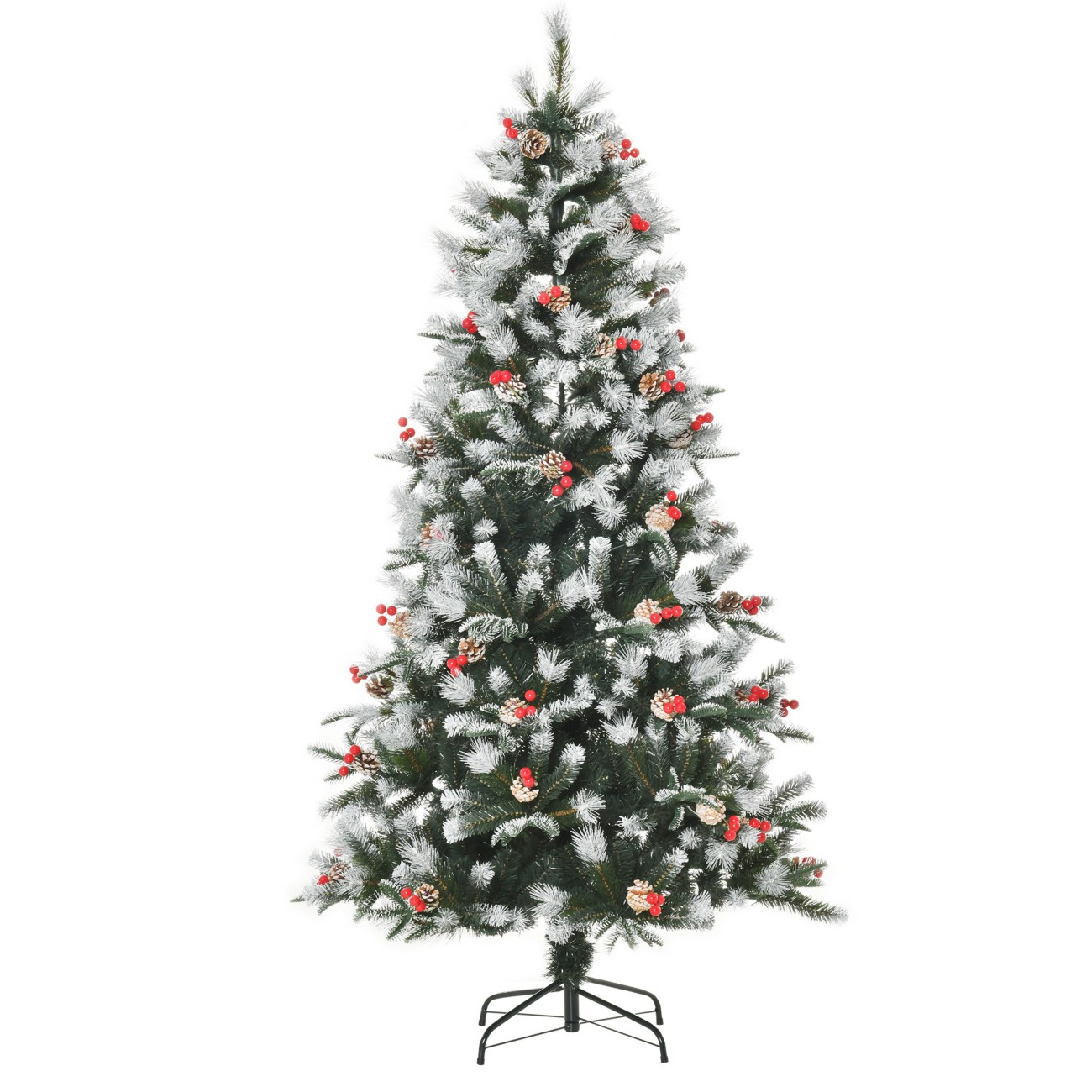 Homcom Green Artificial Christmas Tree 90 X 180 Cm