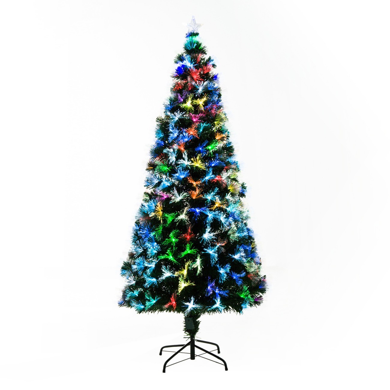 Homcom Green Artificial Christmas Tree 84 X 180 Cm