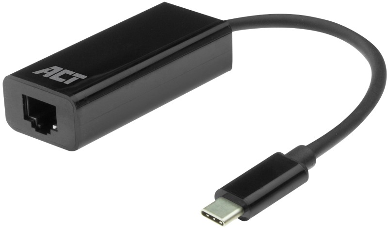 Thumbnail - ACT Netzwerkadapter USB-C Gigabit AC7335 Schwarz