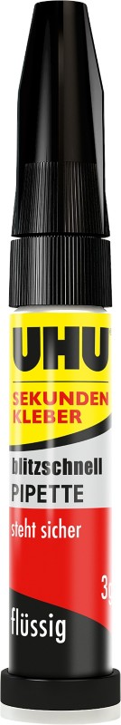 Thumbnail - UHU Sekundenkleber blitzschnell Flüssig Transparent 3 g 45570