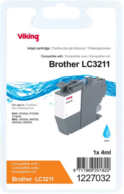 Viking LC3211C Kompatibel Brother Cyan
