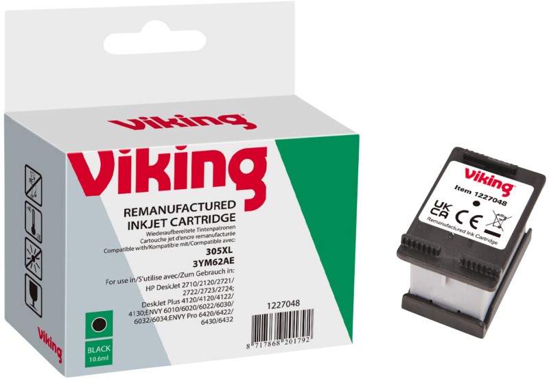Thumbnail - Viking 305XL Kompatibel HP HP3YM62AE Schwarz