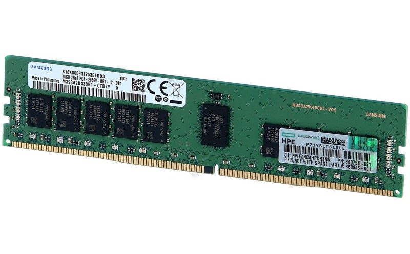 Hp RAM 835955-B21 Dimm 2666 Mhz DDR4 Smart Memory 16 GB (1 x 16GB)