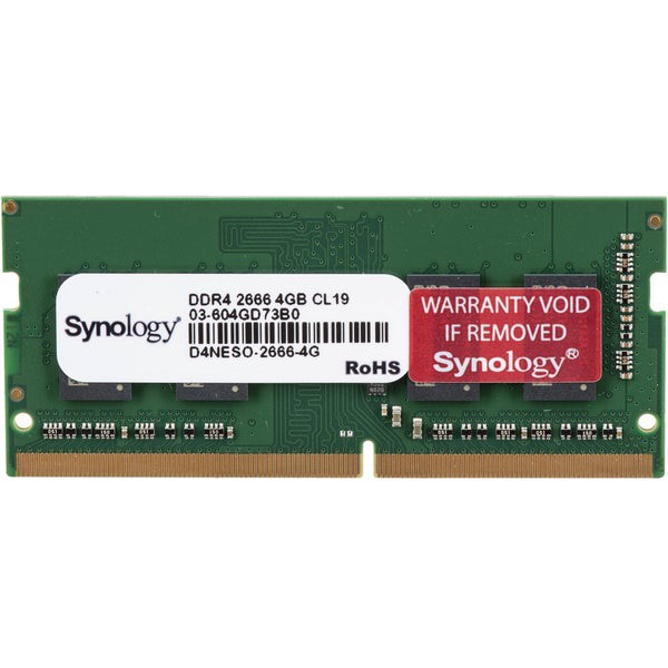 Synology RAM D4Neso-2666-4G So-Dimm 2666 Mhz DDR4 4 GB (1 x 4GB)