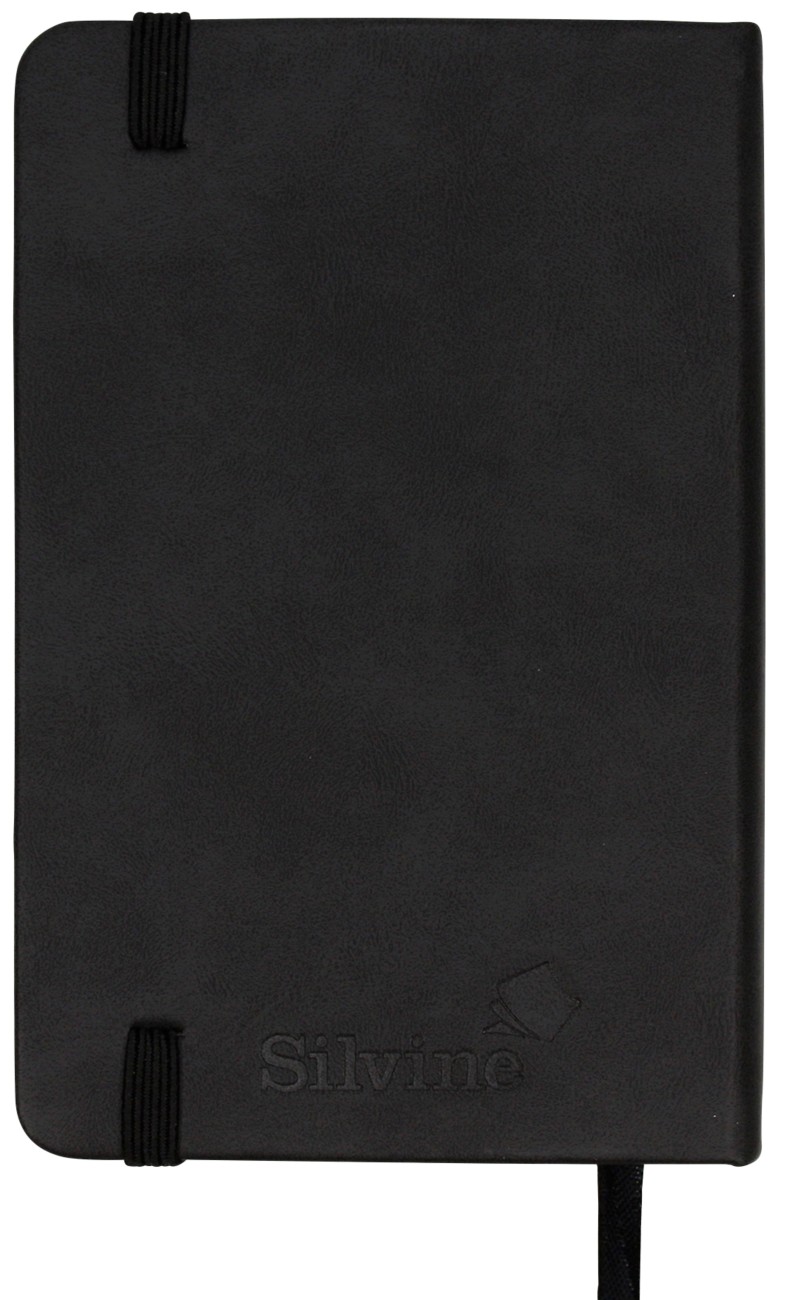 Silvine Notebook A6 Ruled Twin Wire Board Hardback Blue 80 Sheets