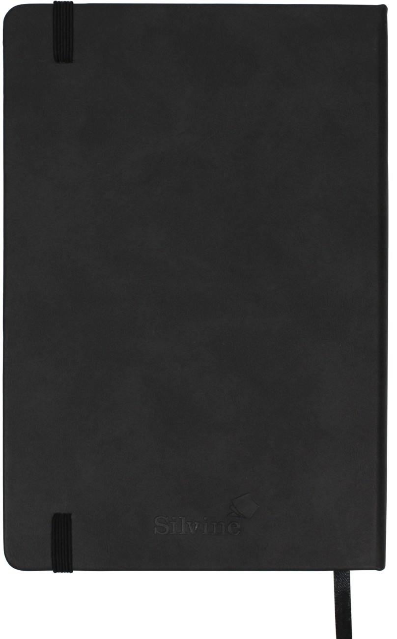 Silvine Notebook A5 Ruled Twin Wire Board Hardback Blue 80 Sheets
