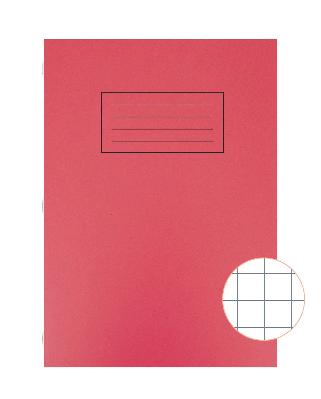 Silvine Exercise Book A4 Ruled Twin Wire Side Bound Manila Cardboard Hardback Blue 40 Sheets Pack Of 10 - Image 2
