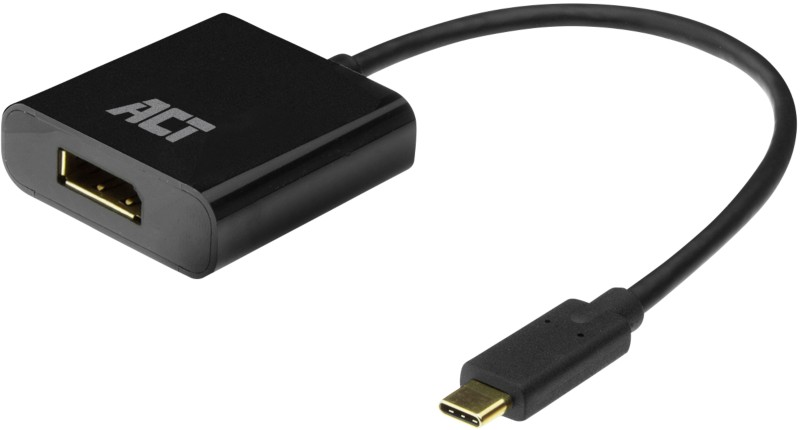 ACT USB-C Adapter DisplayPort Female Schwarz