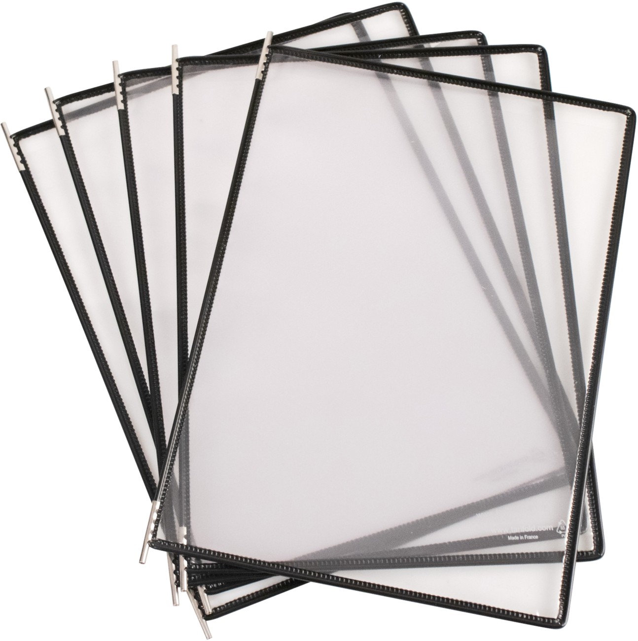 Djois Tarifold Sichttafel 5 Flächen Schwarz 5 Stück