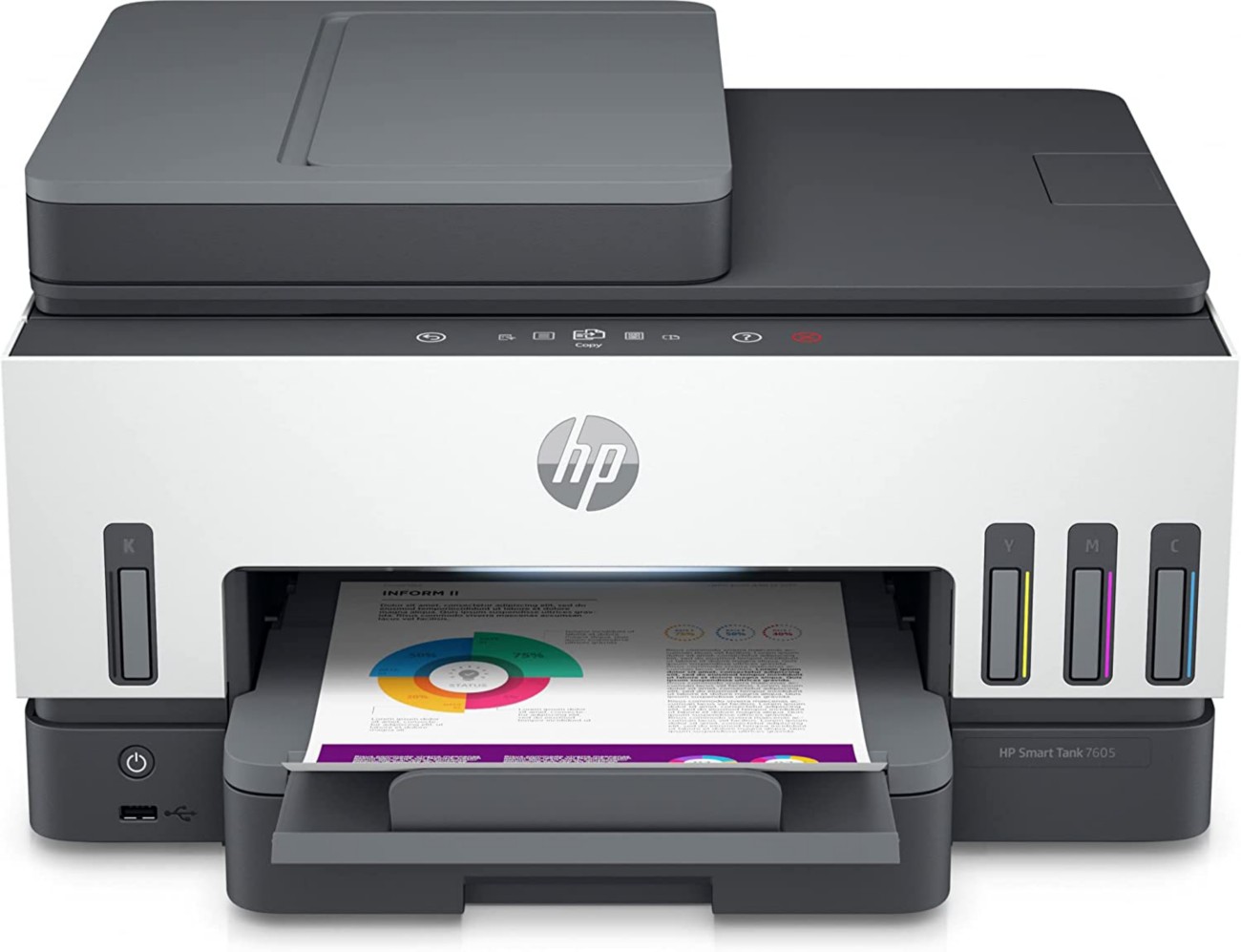 Hp Smart Tank 7605 DIN A4 Tintenstrahl 4 in 1 Multifunktionsdrucker