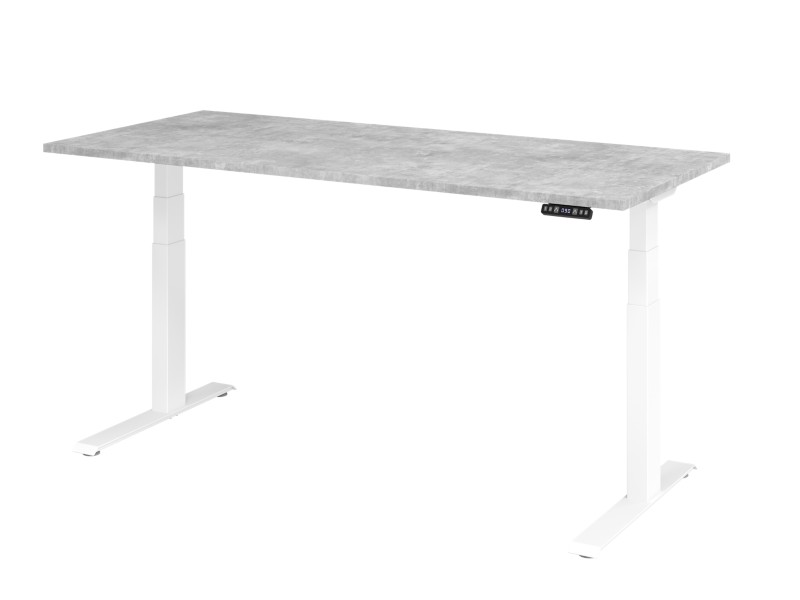 Hammerbacher Sitz-Steh-Arbeitsplatz XDKB19 Beton
