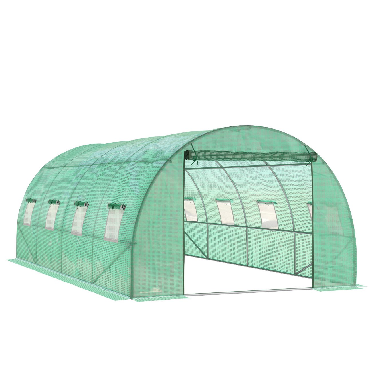 Outsunny Polytunnel Greenhouse 590 (L) X 300 (W) X 200 (H) Cm.
