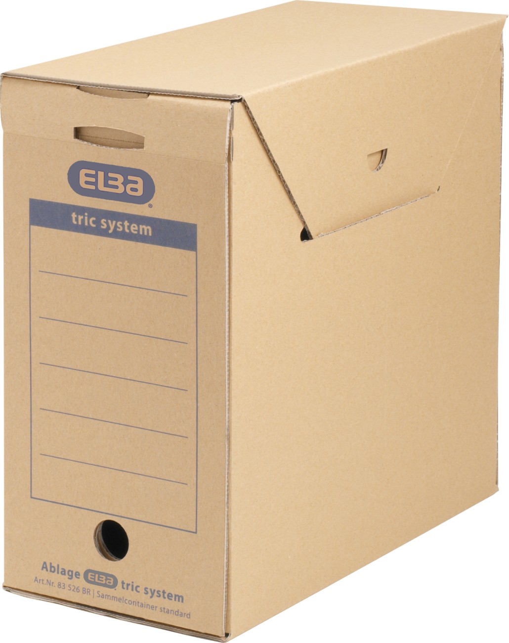 Elba Tric Archive File 100421091 A4 Cardboard 15.8 (W) X 30.8 (D) X 33.3 (H) Cm Brown Pack Of 6