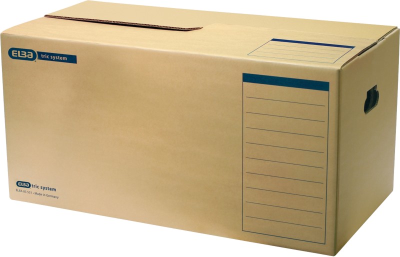 Thumbnail - ELBA Tric Wellpappe Archivbox Braun 343mm x 360mm x 682mm 10 Stück