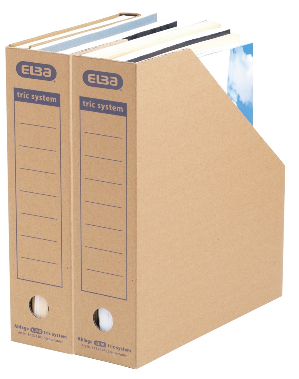 Elba Tric 100421086 Magazine File Brown 7.8 (W) X 28.7 (D) X 31 (H) Cm Pack Of 12