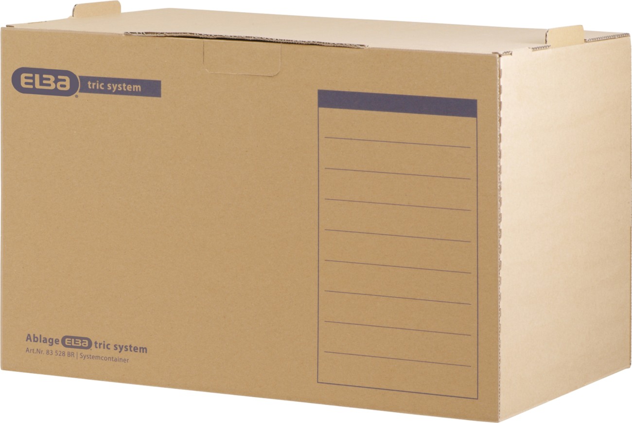 Elba Archive Box 100421093 Brown Cardboard 51 (W) X 33.3 (D) X 36 (H) Cm Pack Of 5