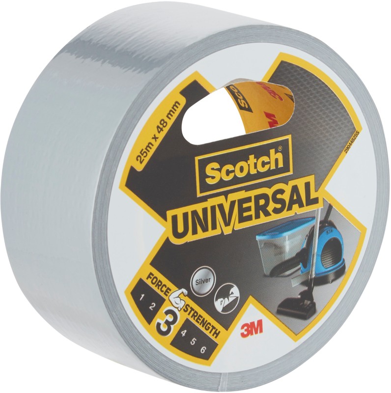 Scotch Duct Tape Universal Silver 48 Mm X 25 M