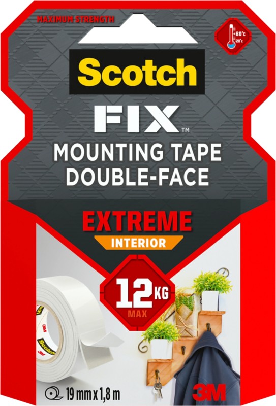 Scotch-Fix Klebeband Extreme Interior Weiß 19 mm x 1,8 m