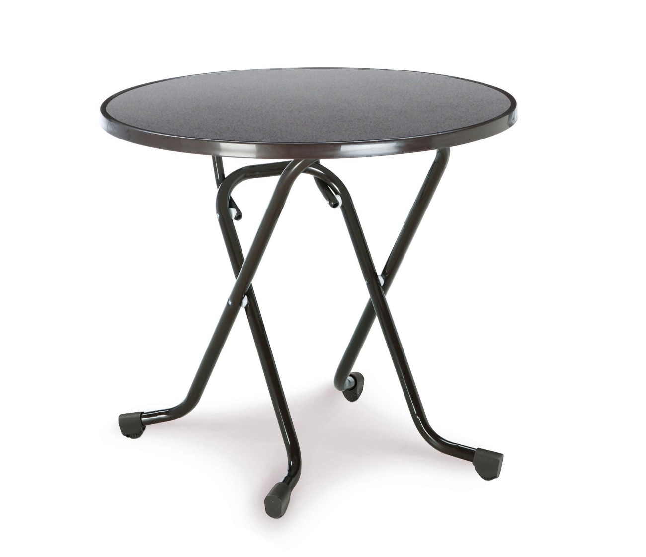 Best Freizeitmoebel Tisch 26528050 Stahl Anthrazit 800 x 800 x 730 mm
