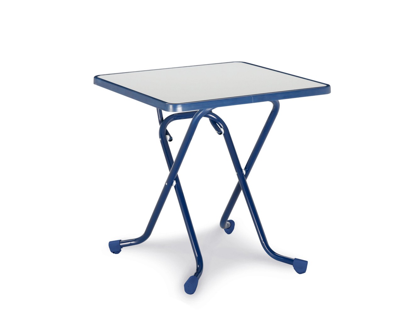 Best Freizeitmoebel Tisch 26527020 Stahl Blau 670 x 670 x 730 mm